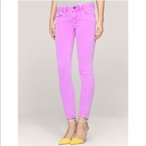 JCrew Toothpick Jeans in Violet / Neon Purple